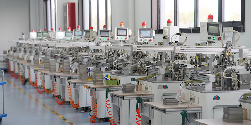 Piezo element acoustic testing in quality lab